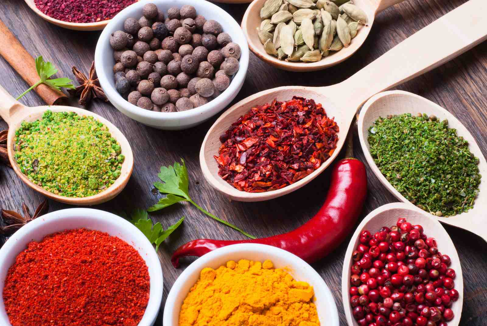 Vibrant Spice Collection Wall Art