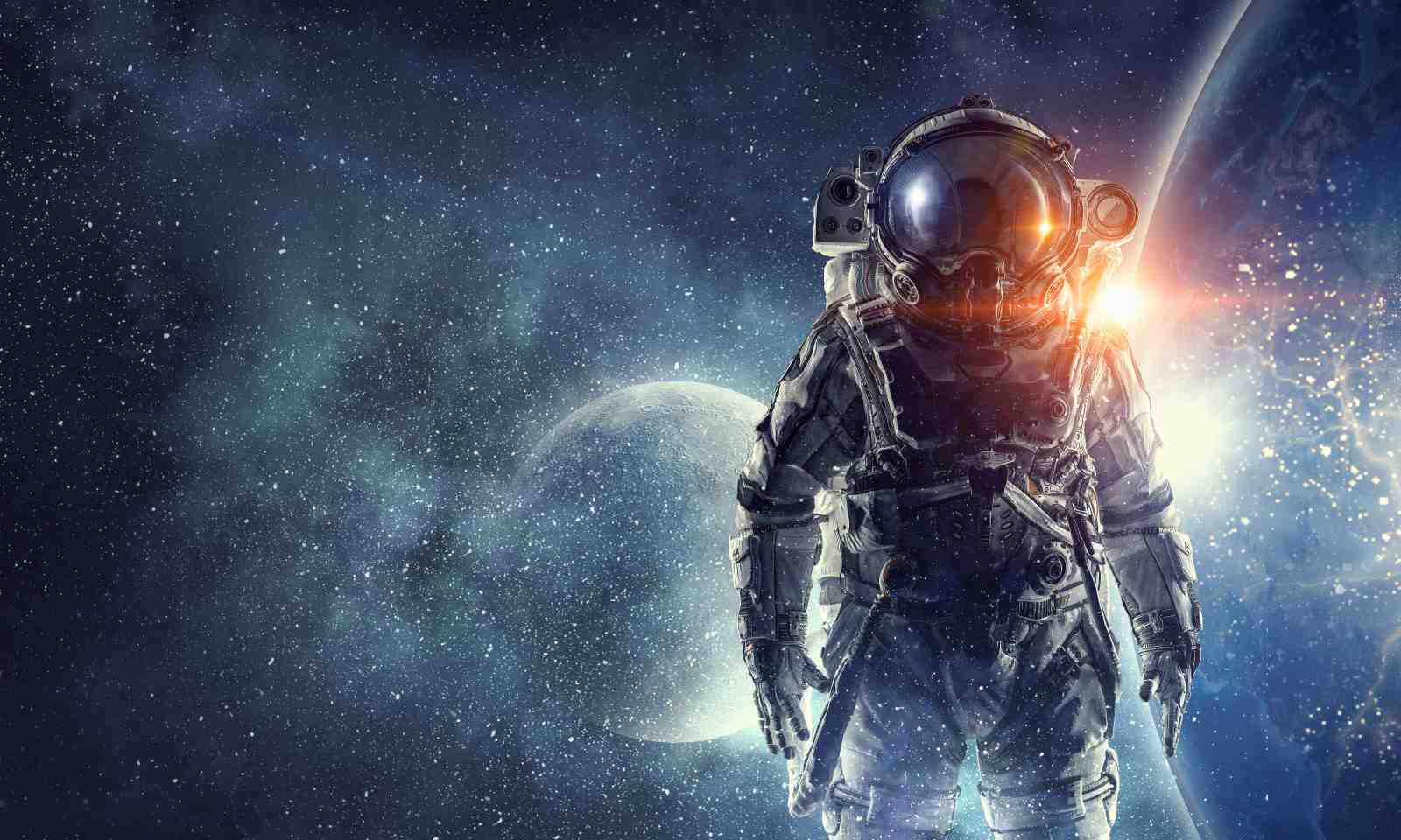 Astronaut Cosmic Voyage Wall Art
