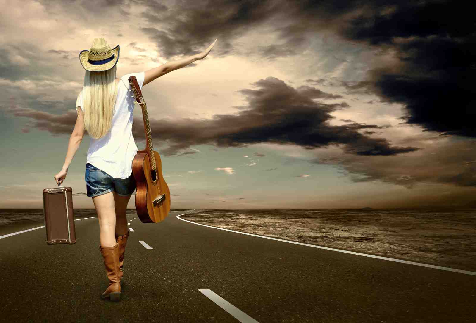 Wanderlust Journey Guitarist Wall Art