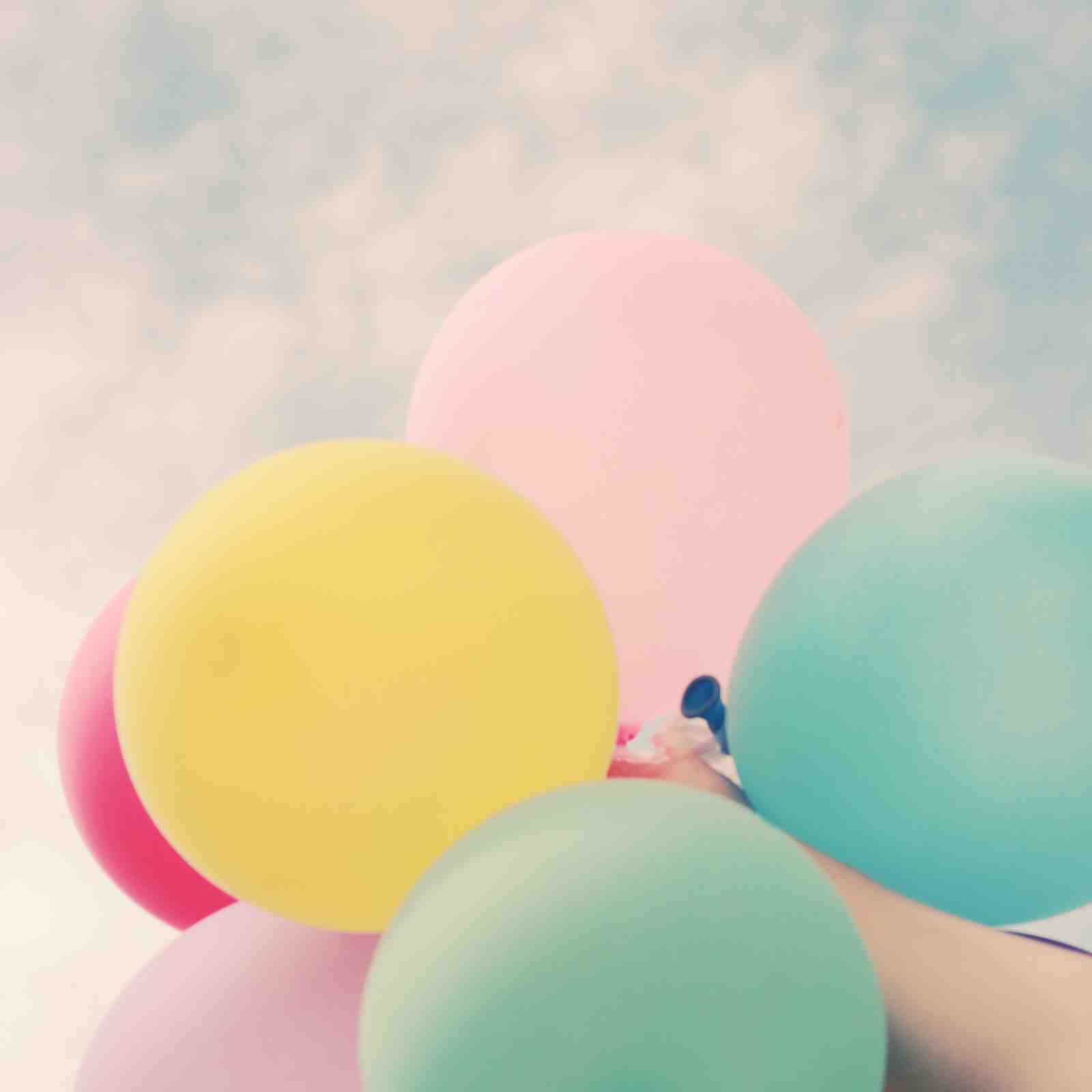 Pastel Balloons Joyful Wall Art Wall Art
