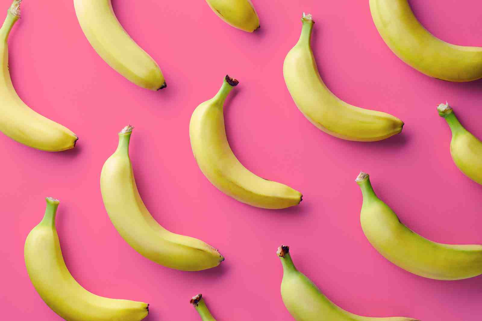 Vibrant Bananas on Pink Pop Art Wall Art