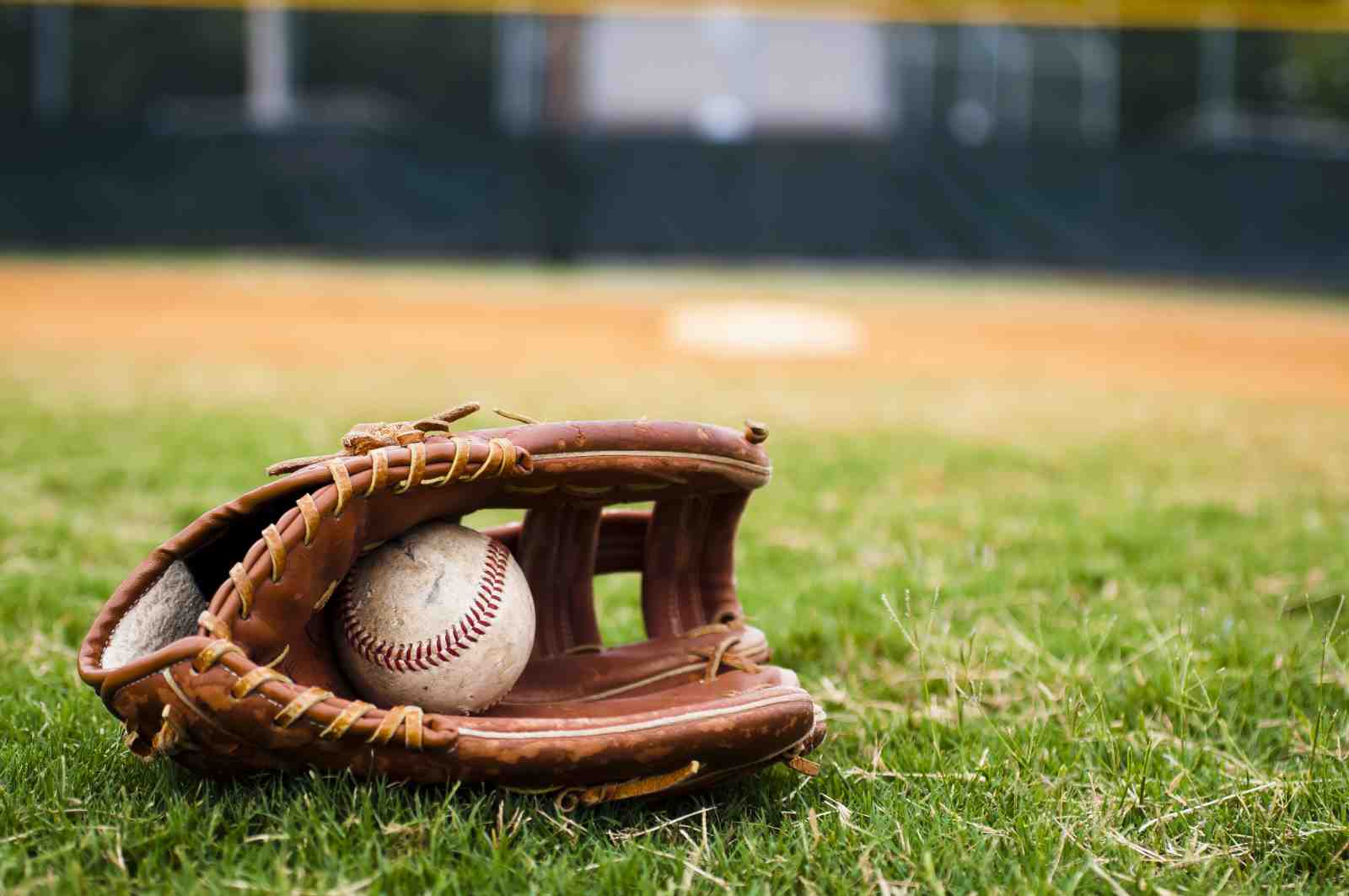 Vintage Baseball Glove & Ball Wall Art