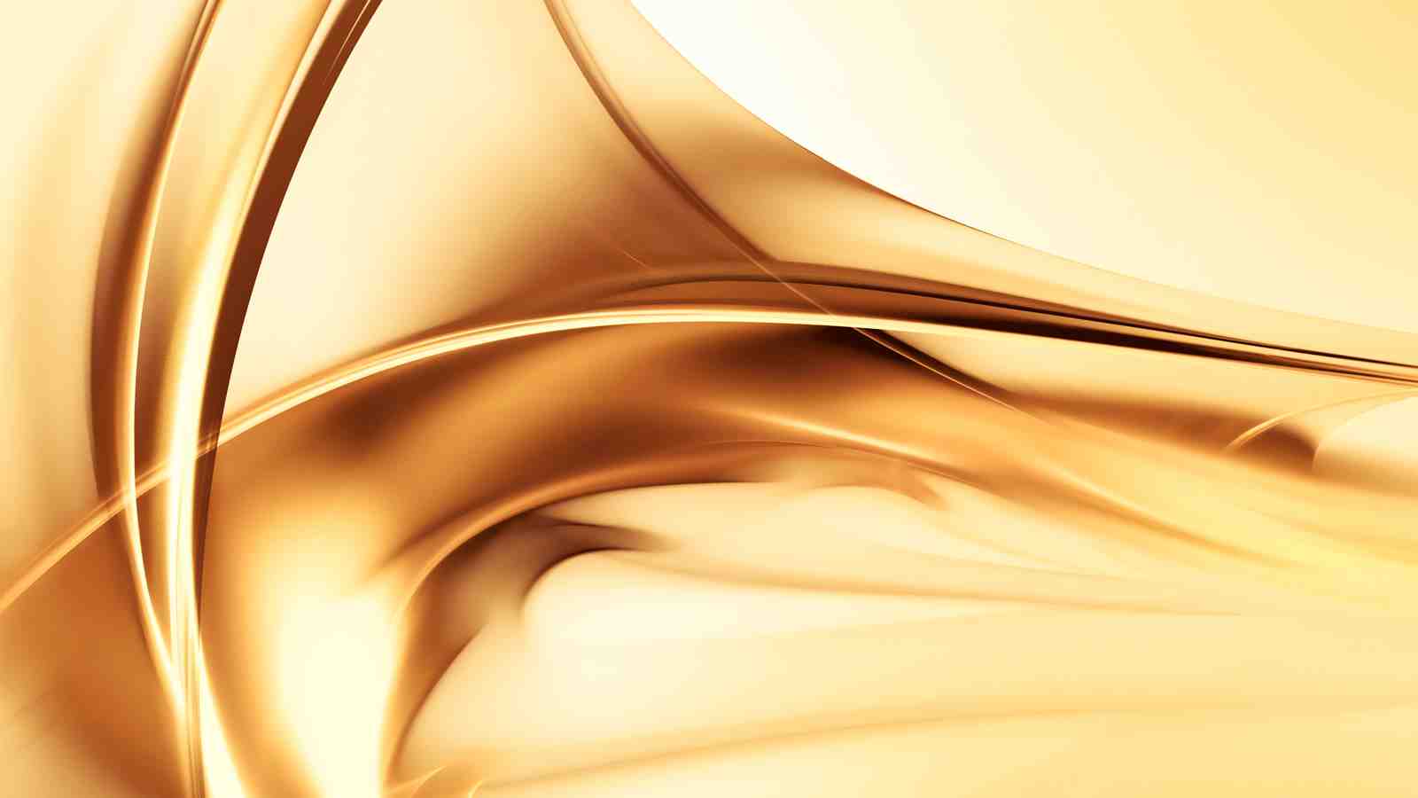 Golden Swirl Abstract Wall Art