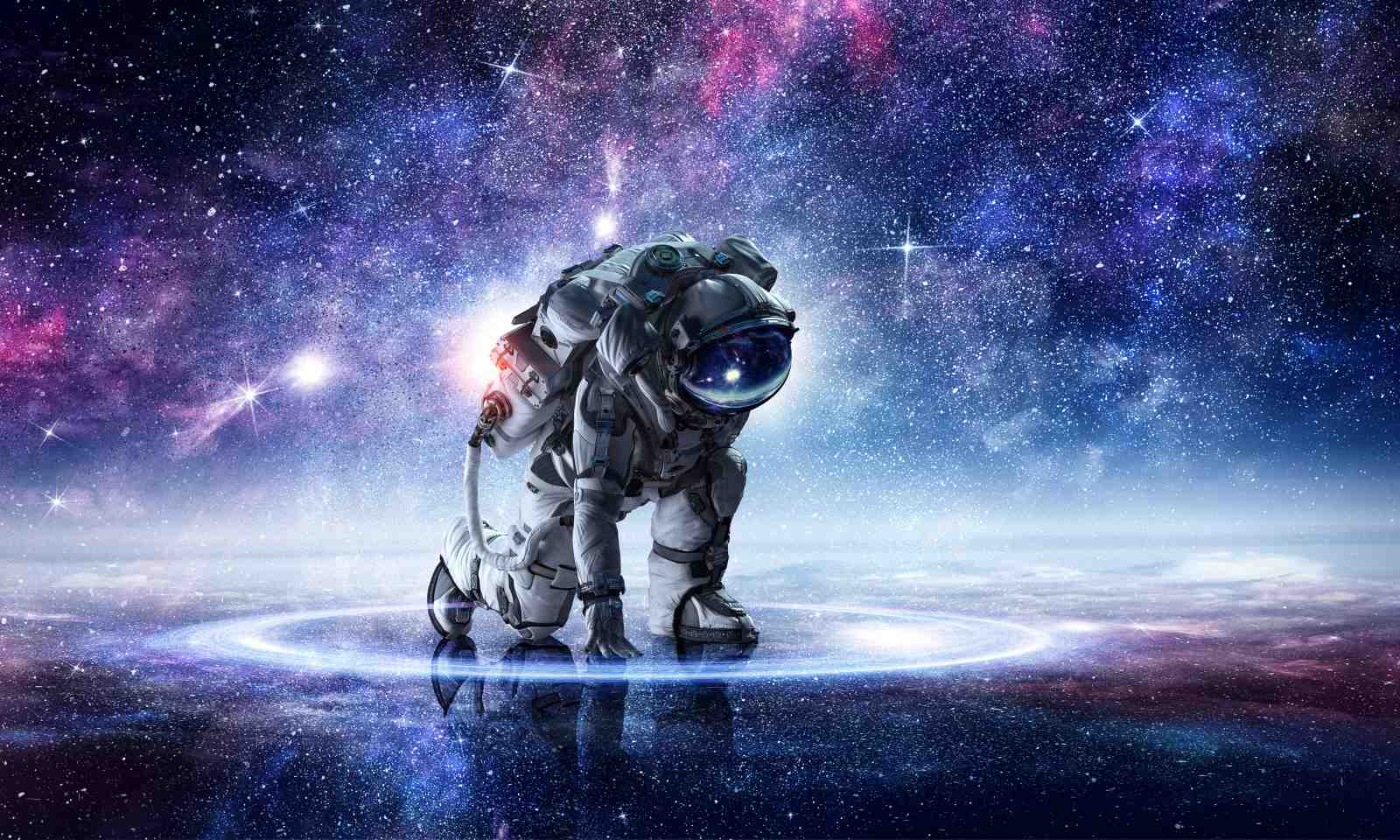 Astronaut Space Galaxy Wall Art