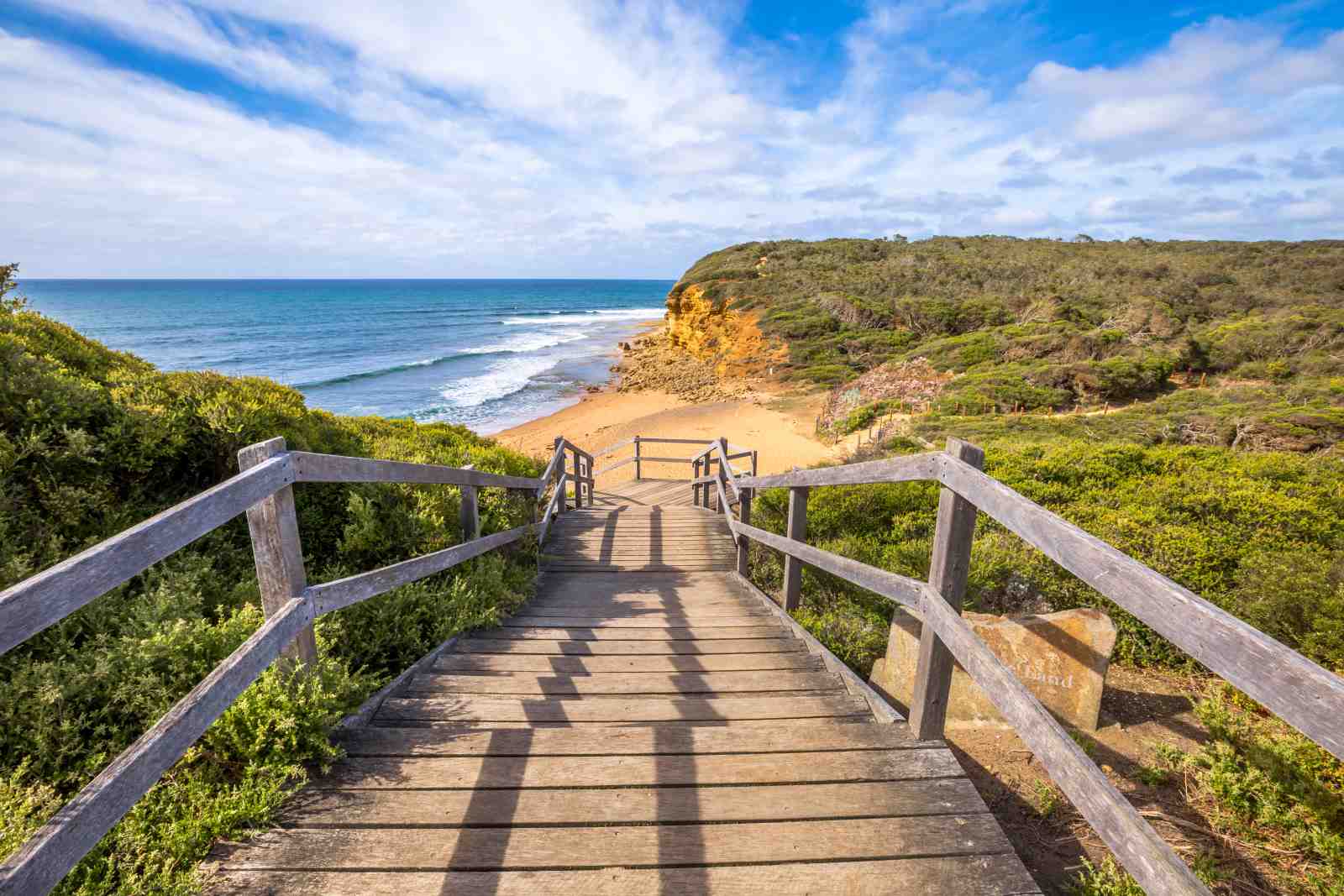 Coastal Stairway to Beach Wall Art