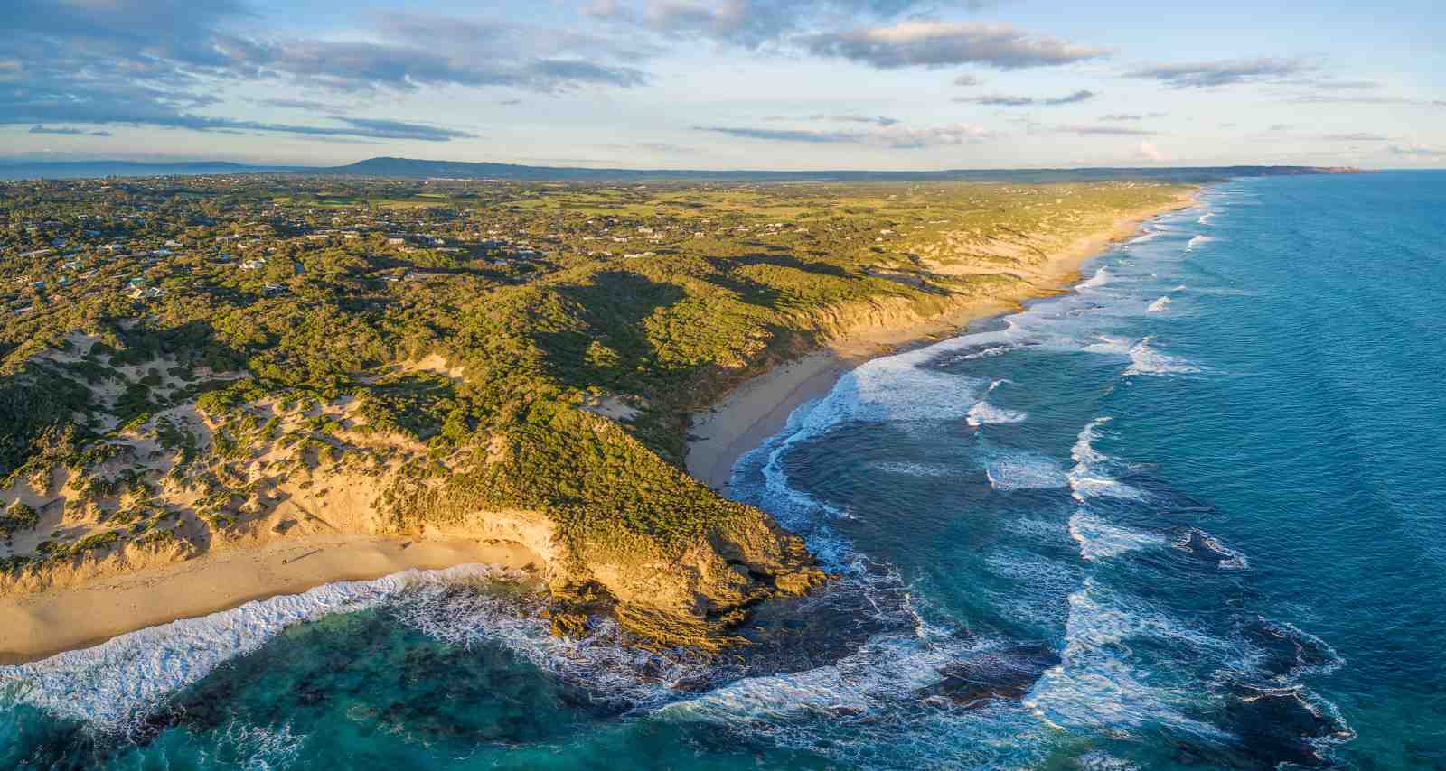 Coastal Serenity Aerial Landscape Wall Art