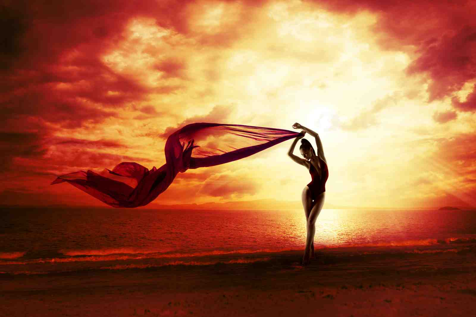 Sunset Serenity Dancer Wall Art