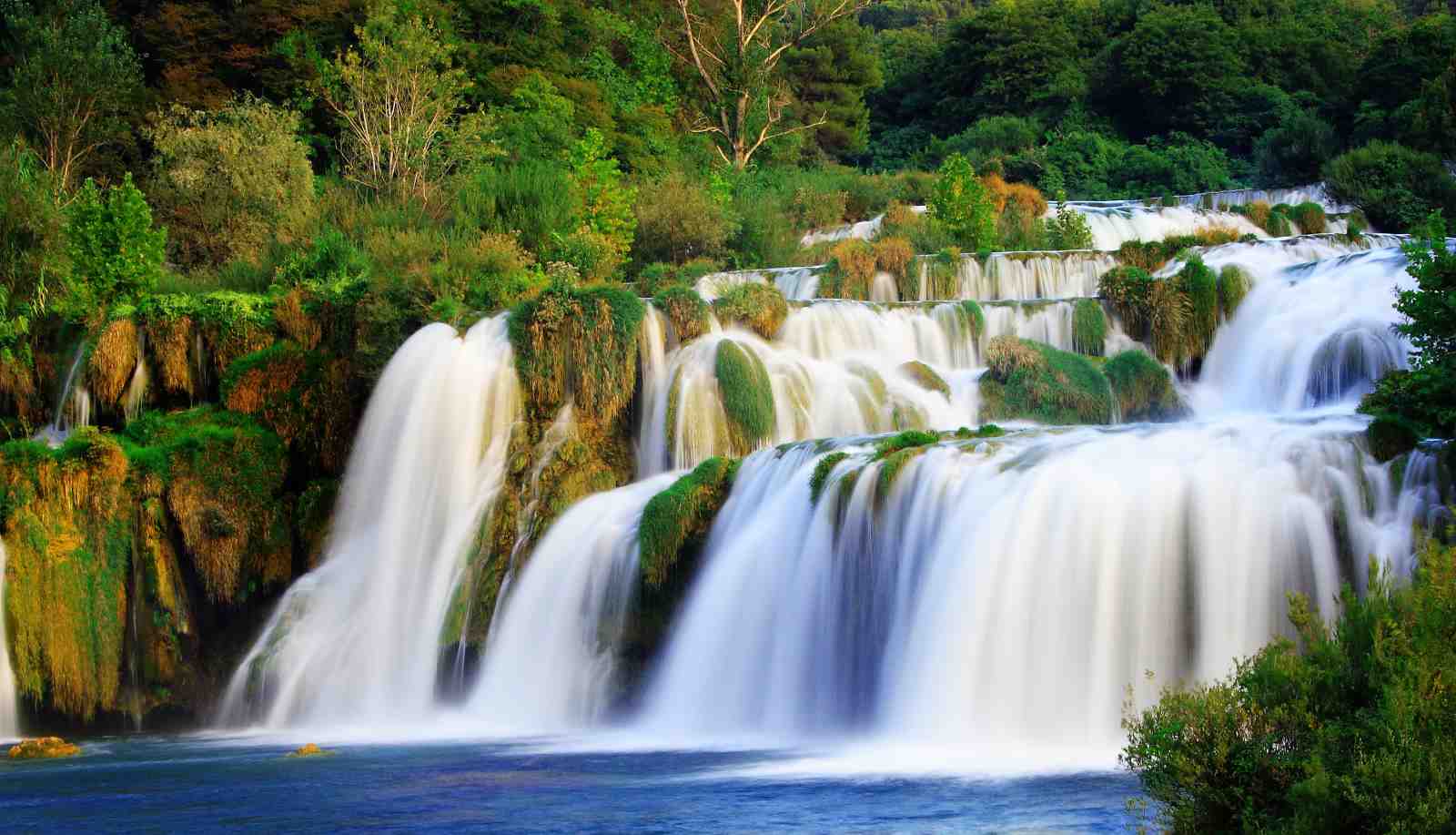 Serene Waterfall Nature Landscape Wall Art
