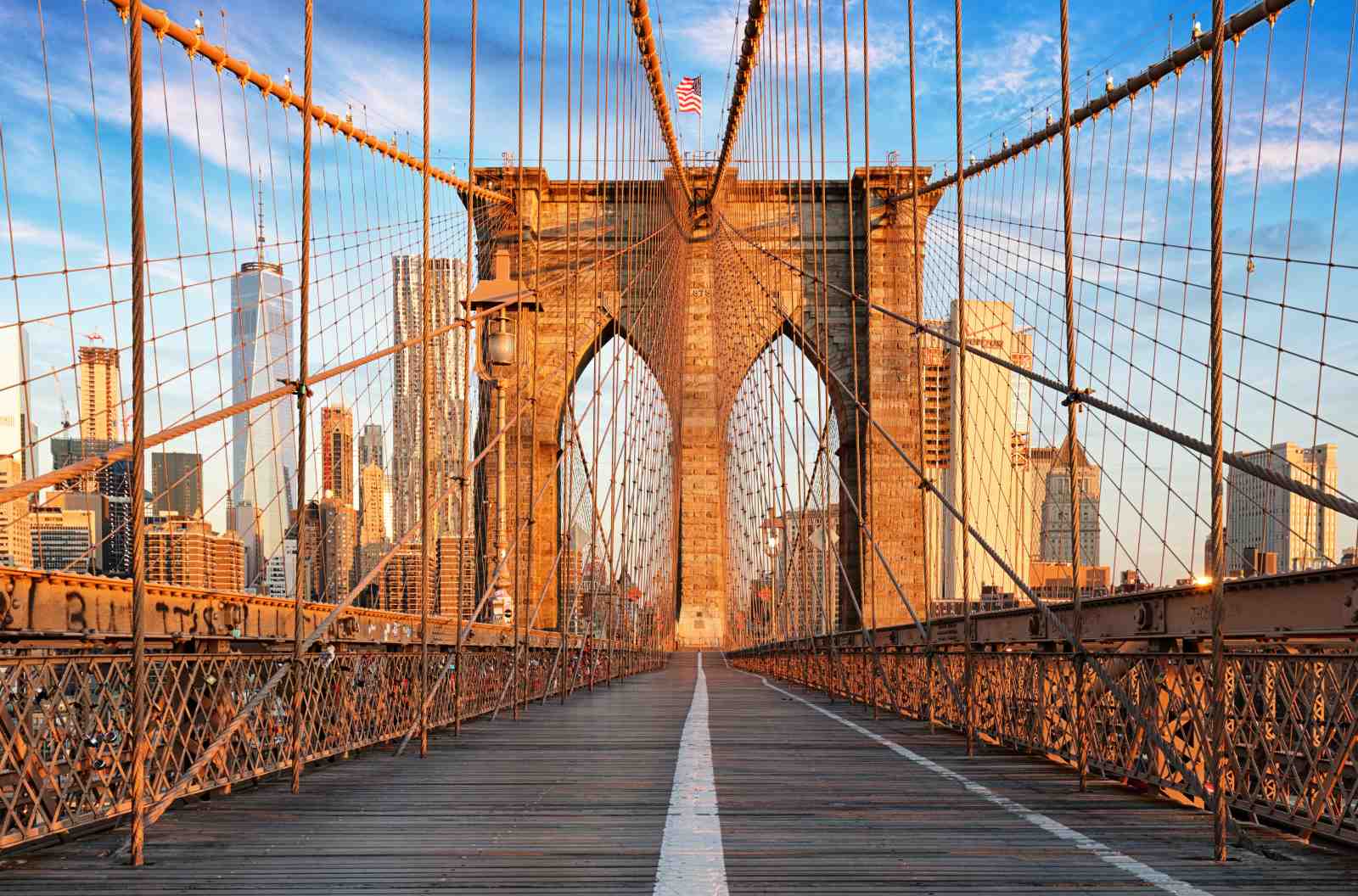 Iconic Brooklyn Bridge NYC Skyline Wall Art