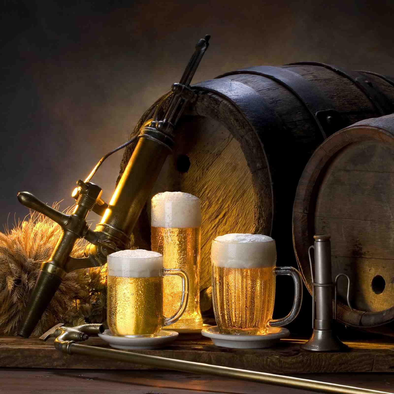 Vintage Beer & Barrels Wall Art
