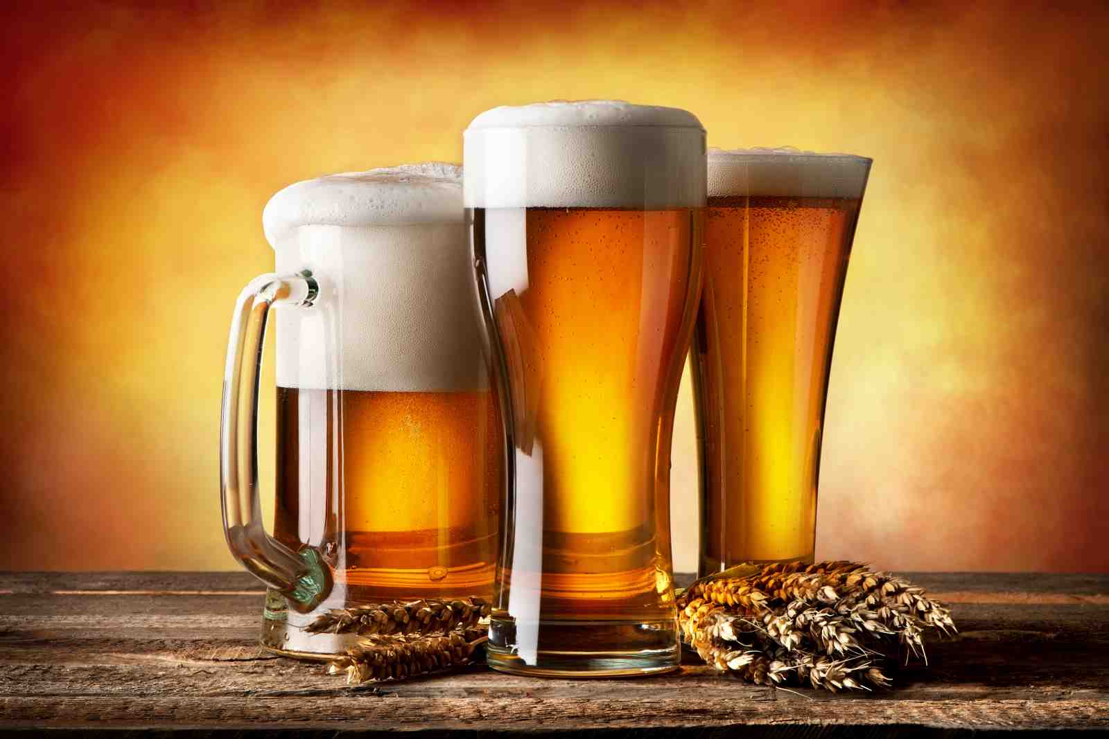 Refreshing Beer Glasses Still Life Wall Art