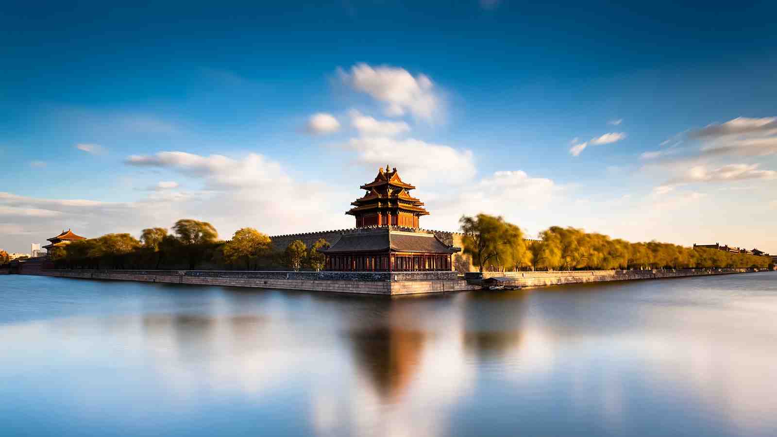 Imperial Forbidden City Corner Tower Wall Art