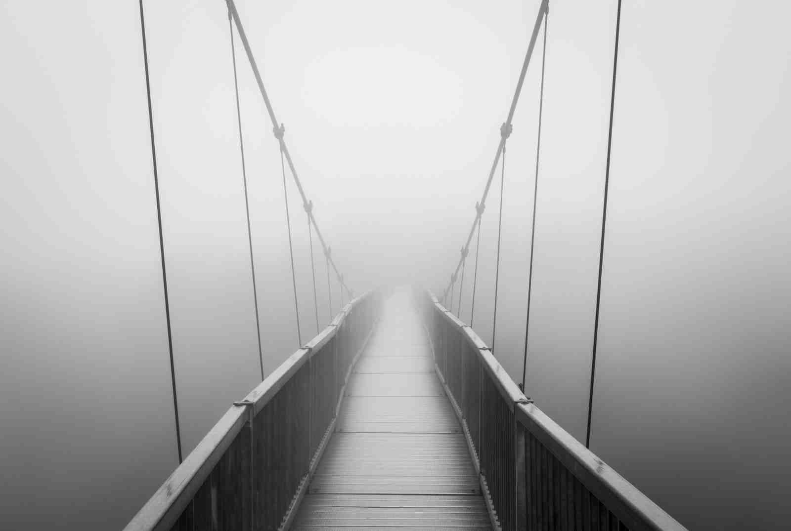 Misty Bridge Pathway Wall Art Wall Art