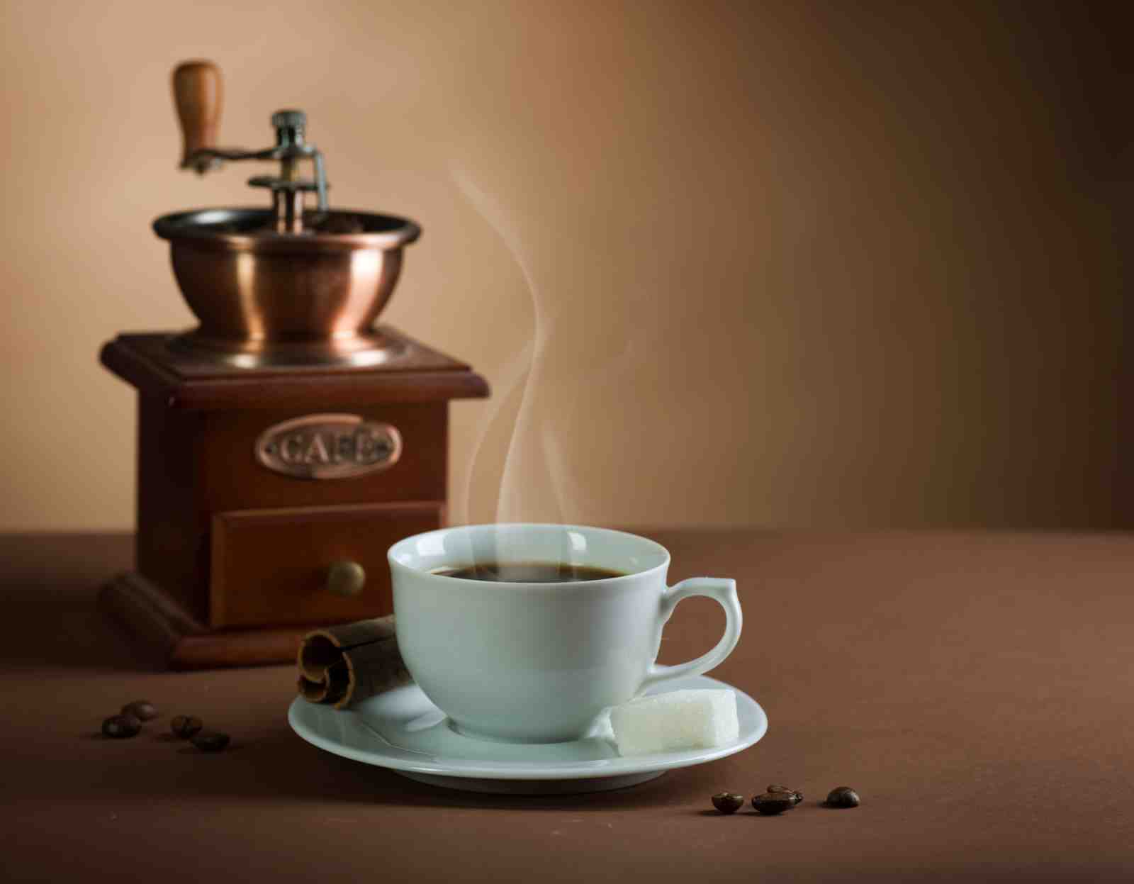 Aromatic Coffee Morning Vintage Grinder Wall Art