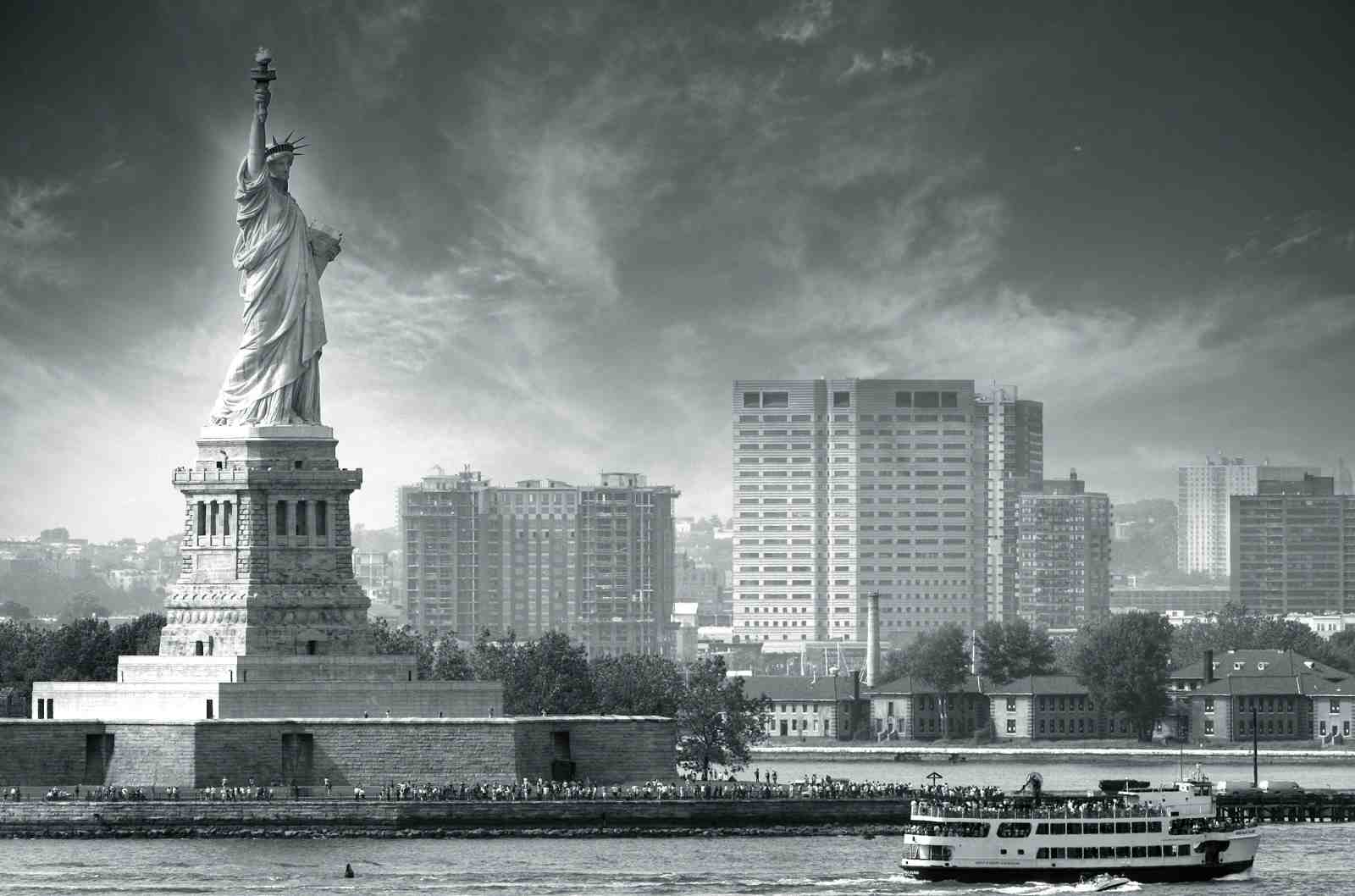 Statue of Liberty NYC Skyline Wall Art