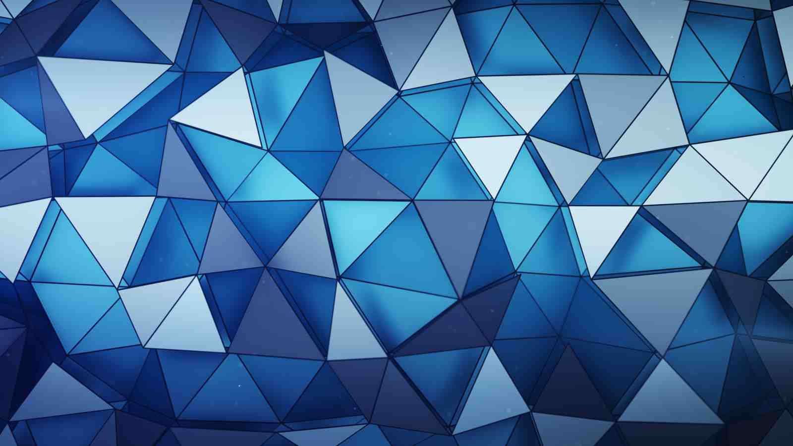 Abstract Geometric Blue Prism Wall Art