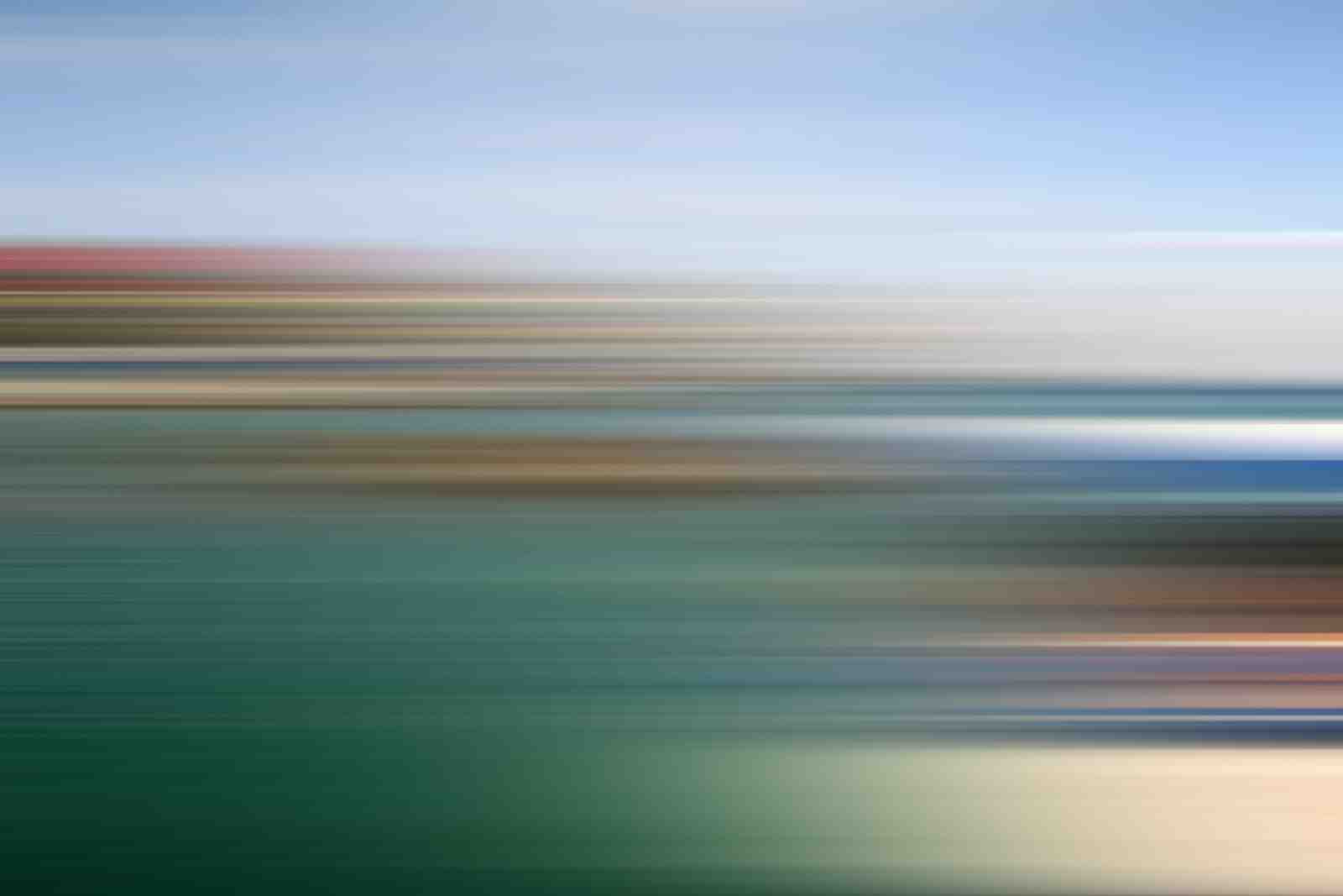 Abstract Ocean Horizon Line Wall Art