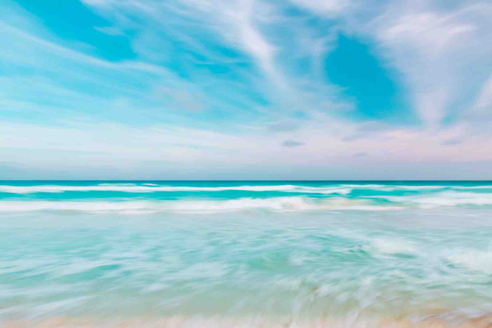 Ocean Waves Serenity Beach Wall Art