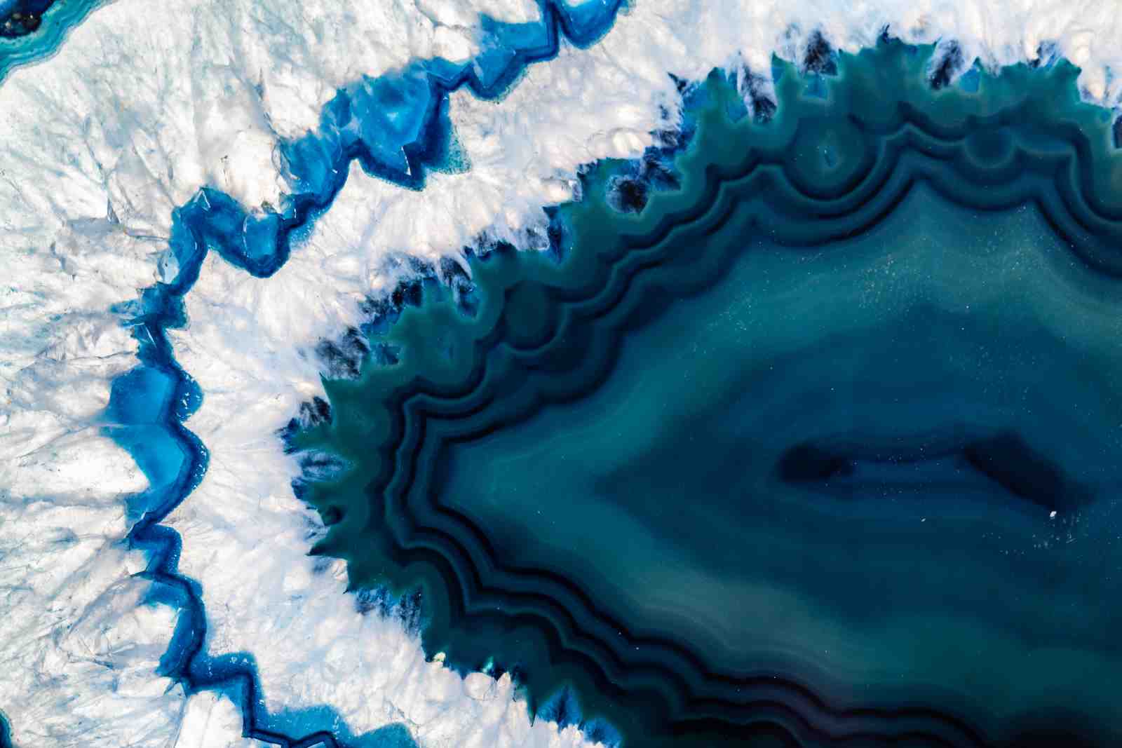 Ocean Agate Slice Wall Art - Coastal Home Decor