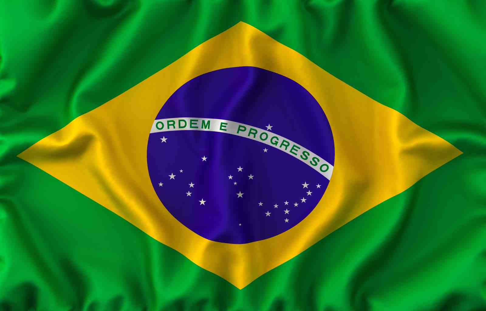 Brazilian Flag Vibrant Wall Art