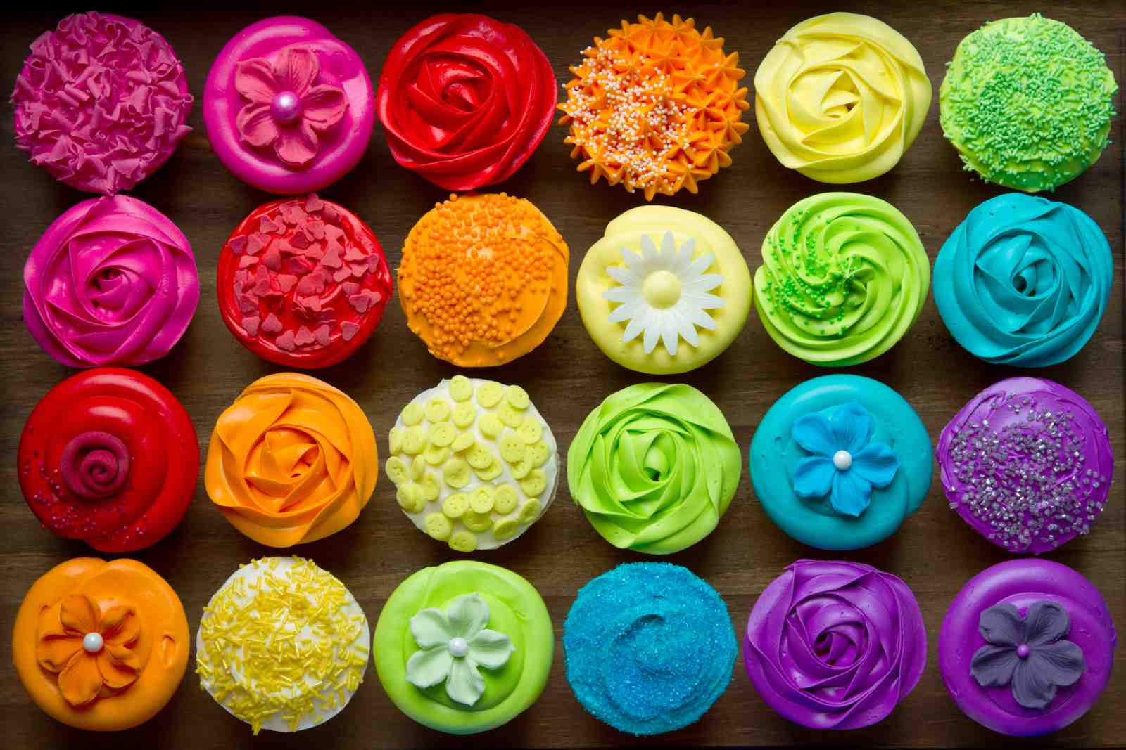 Vibrant Cupcake Assortment Wall Art