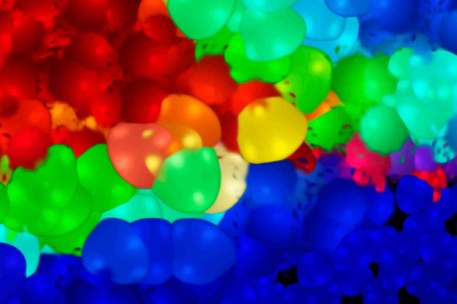 Vibrant Bubble Burst Wall Art