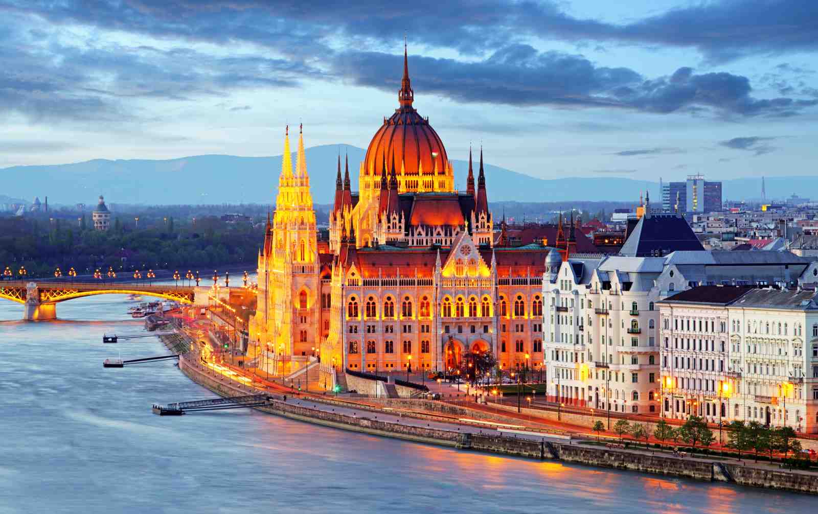 Budapest Parliament Glow Wall Art