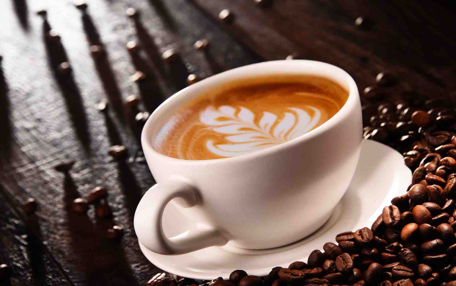Artistic Latte Art Coffee Beans Wall Art