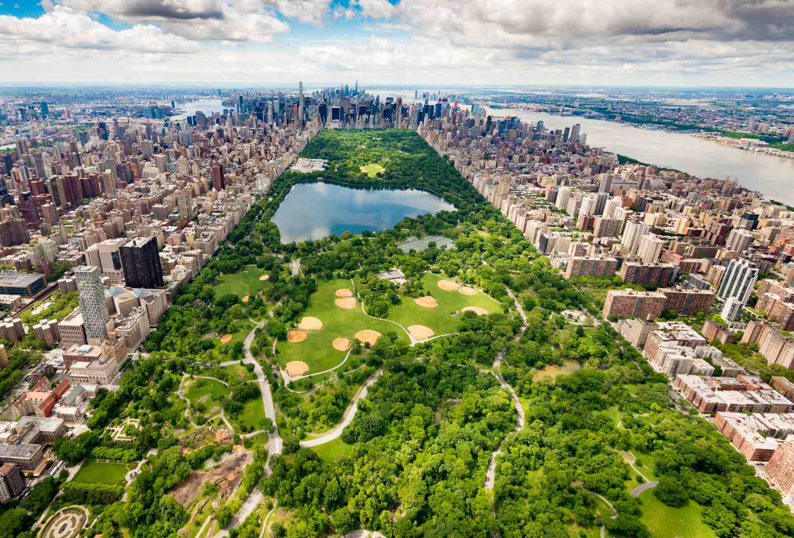NYC Central Park Aerial View Wall Art