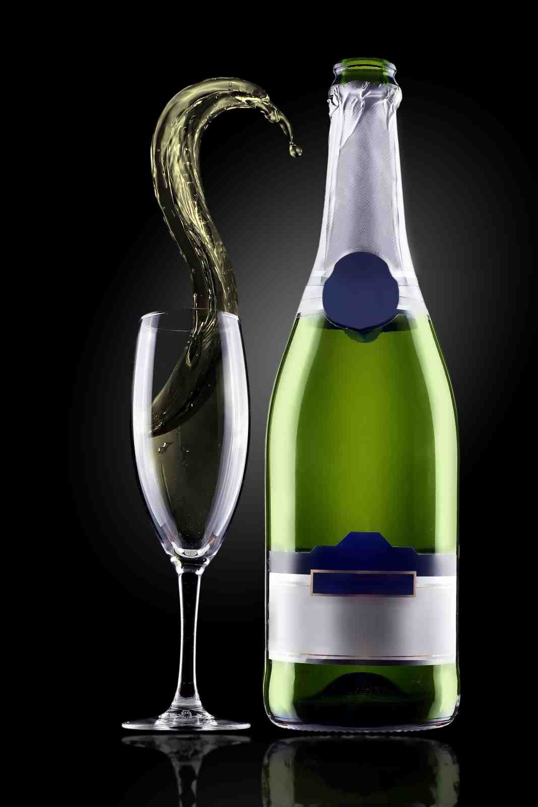 Champagne Splash Elegance Wall Art