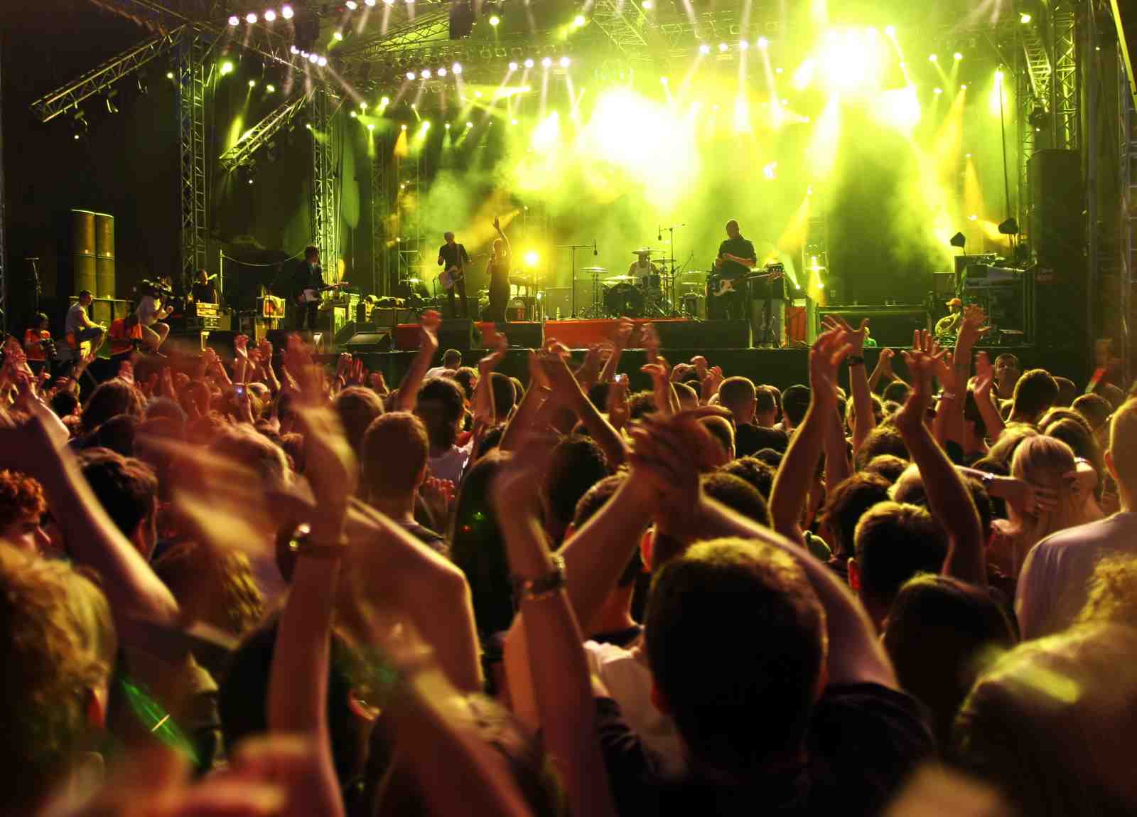 Energetic Concert Crowd Wall Art