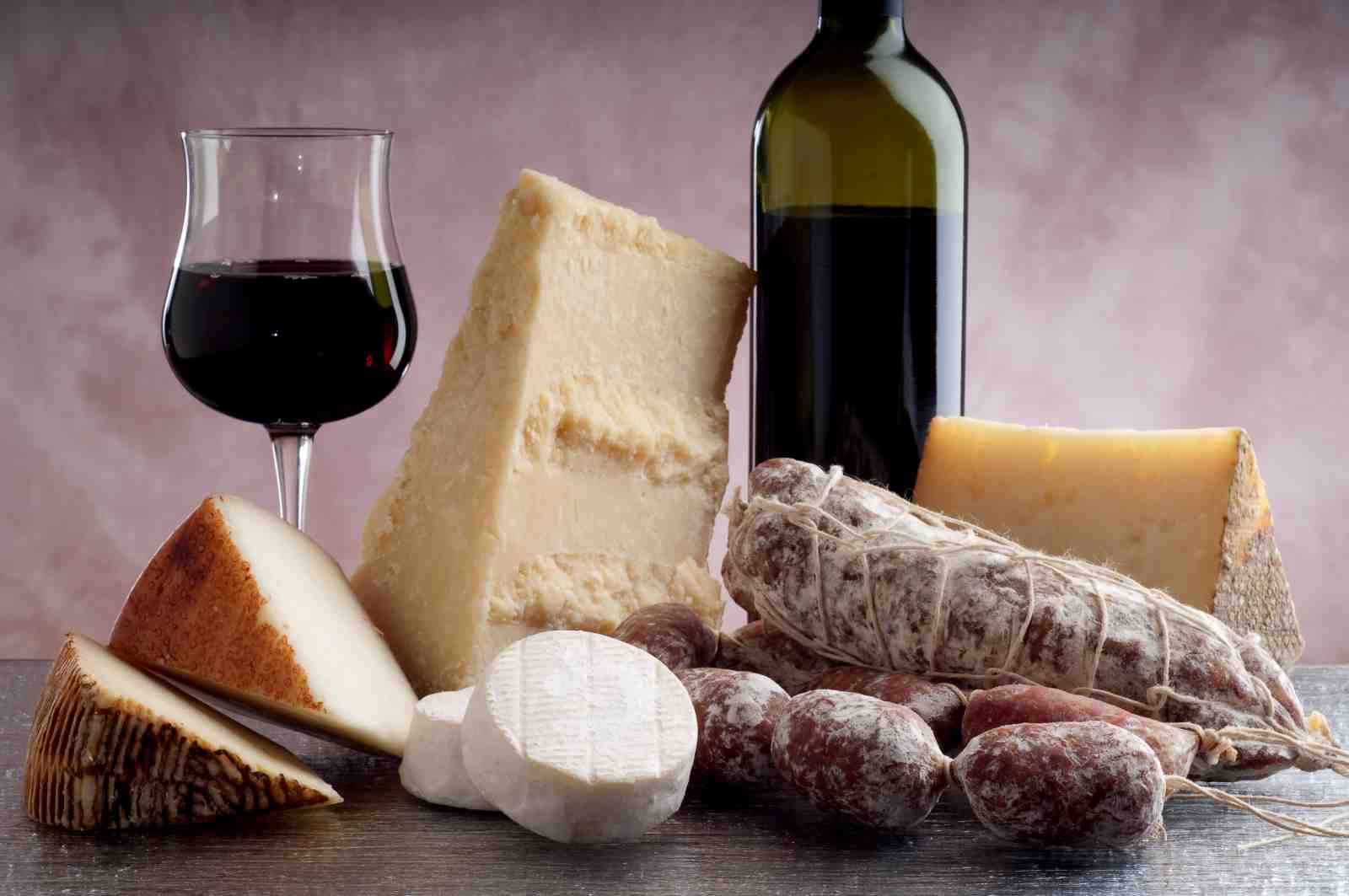 Gourmet Cheese & Wine Platter Wall Art