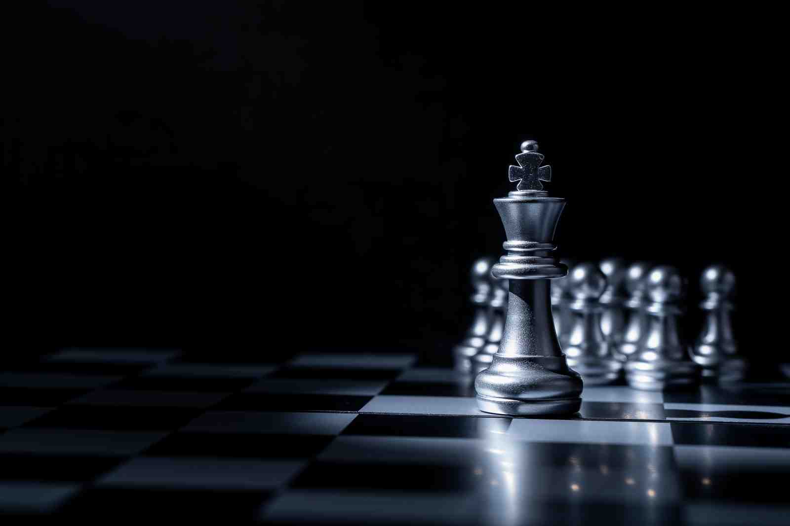 Strategic King Chess Piece Wall Art