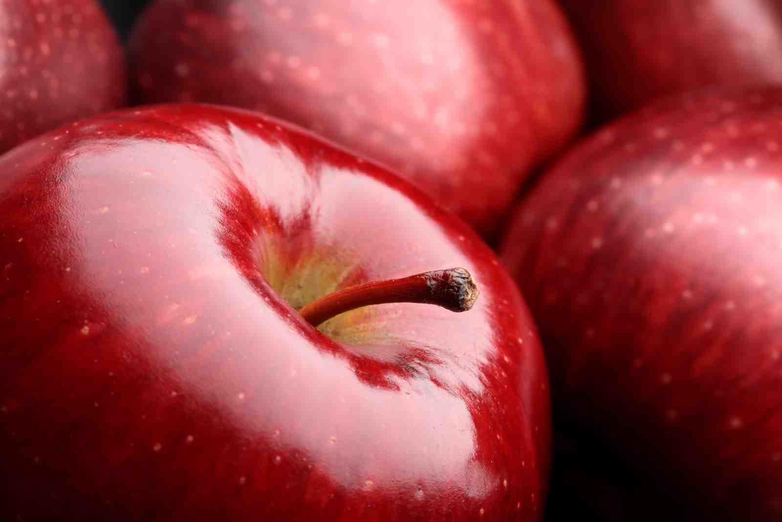 Juicy Red Apples Close-Up Wall Art