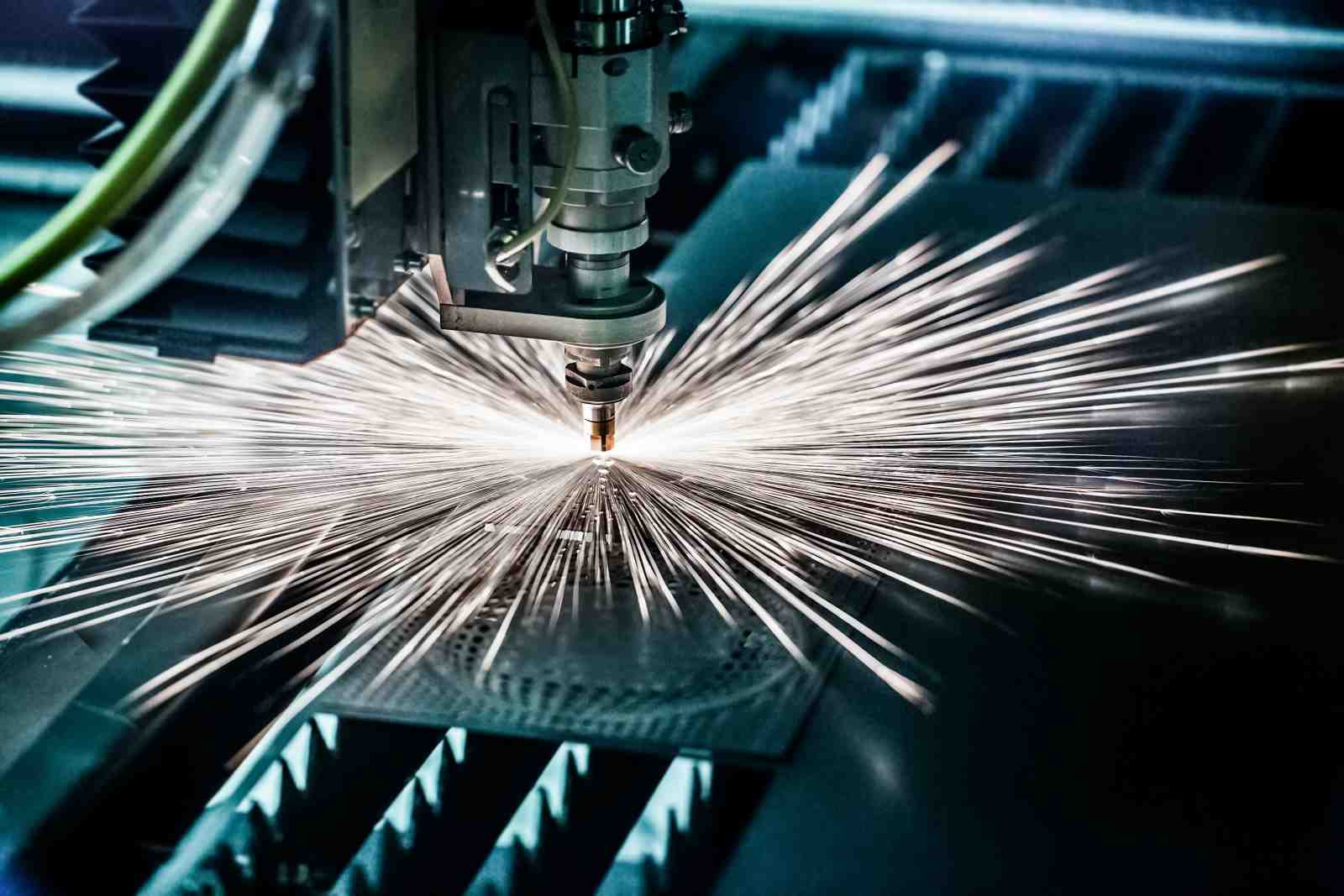 Industrial Spark Abstract Metal Art Wall Art