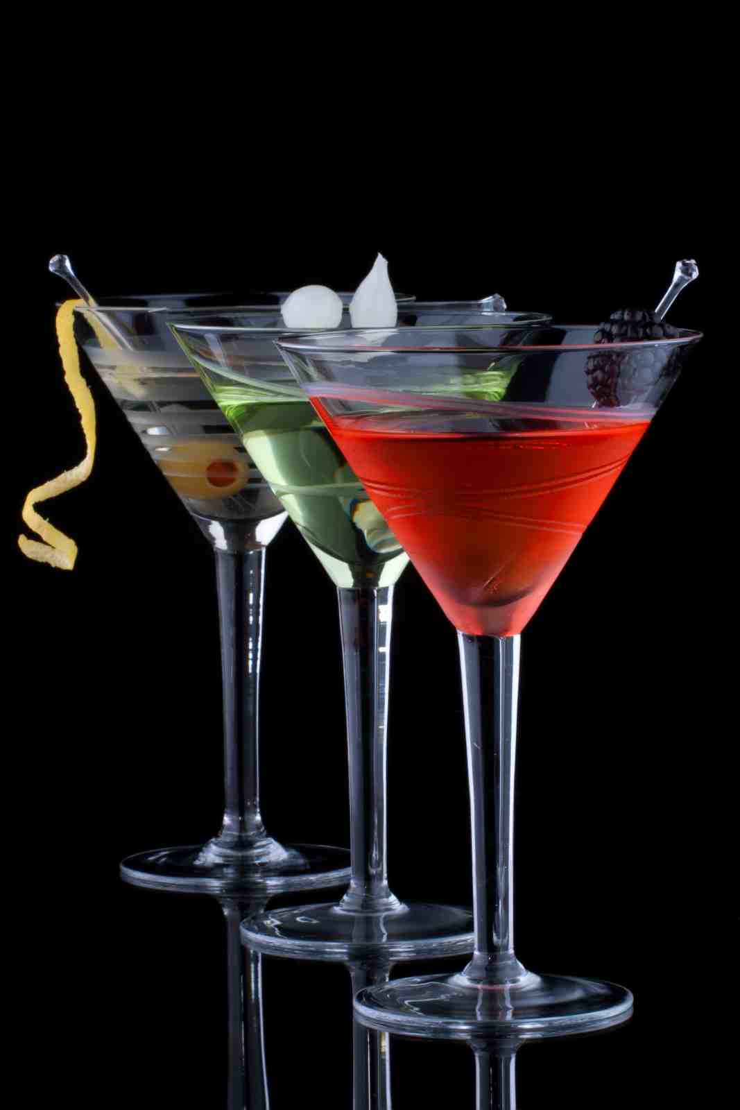 Elegant Cocktails Trio Wall Art