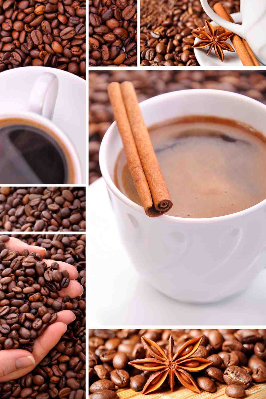 Aromatic Coffee & Spice Collage Wall Art