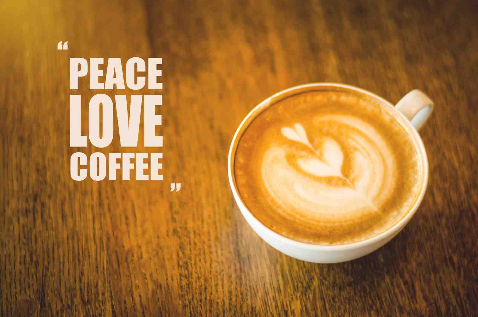 Peace Love Coffee Wall Art Wall Art