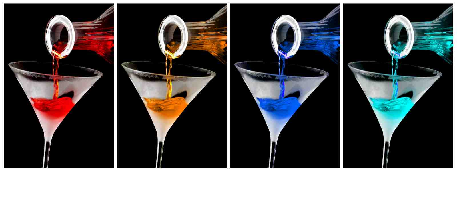 Vibrant Cocktail Pour Art Wall Art