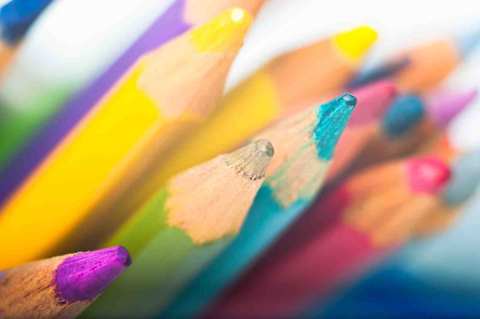 Vibrant Colored Pencils Art Wall Art