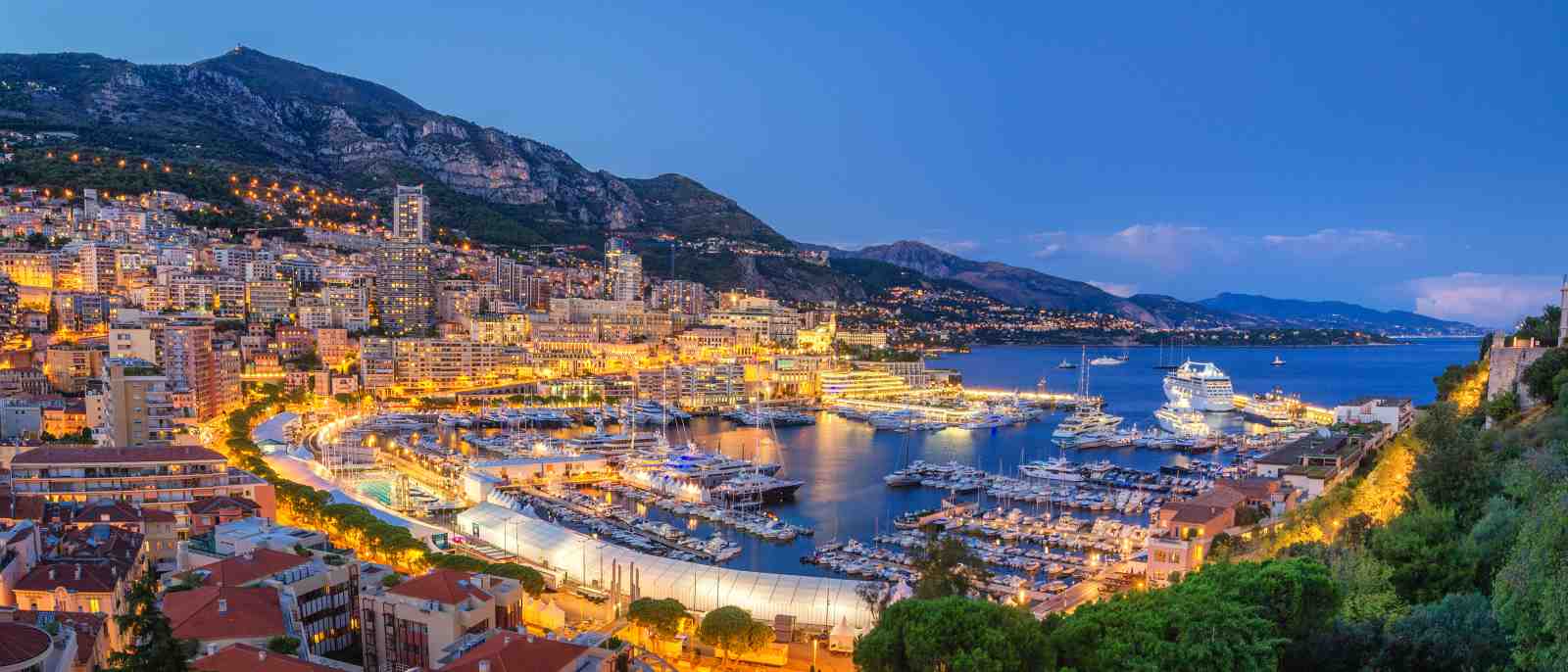 Monaco Harbor Luxury Yacht Scene Wall Art