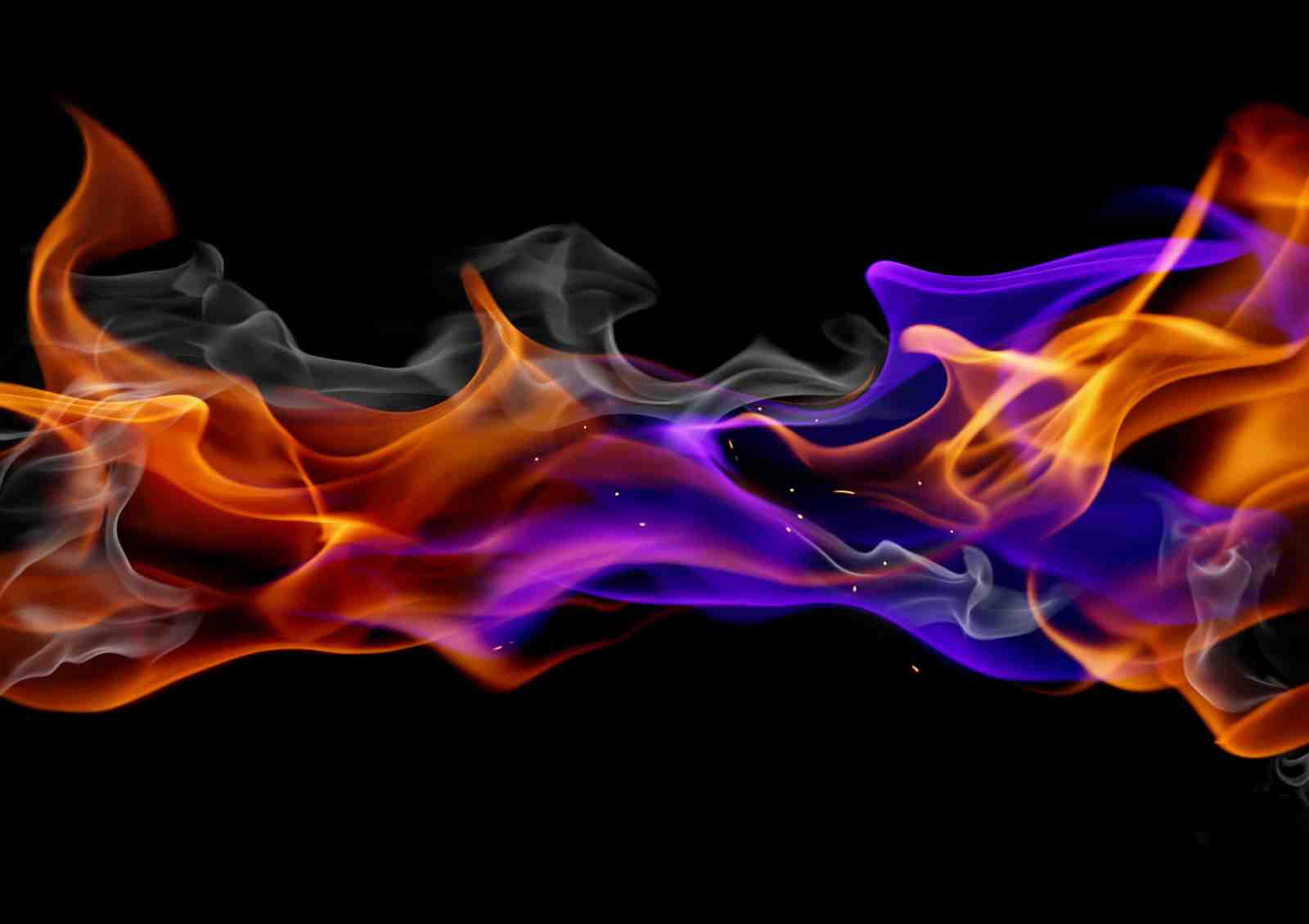 Abstract Fiery Dance Wall Art