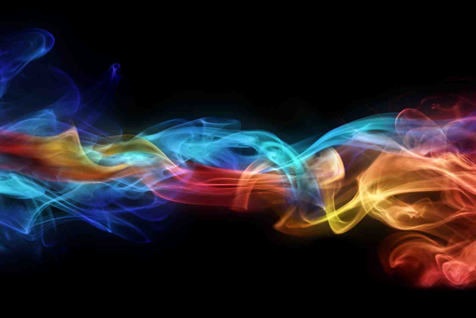 Vibrant Smoke Abstract Art Wall Art