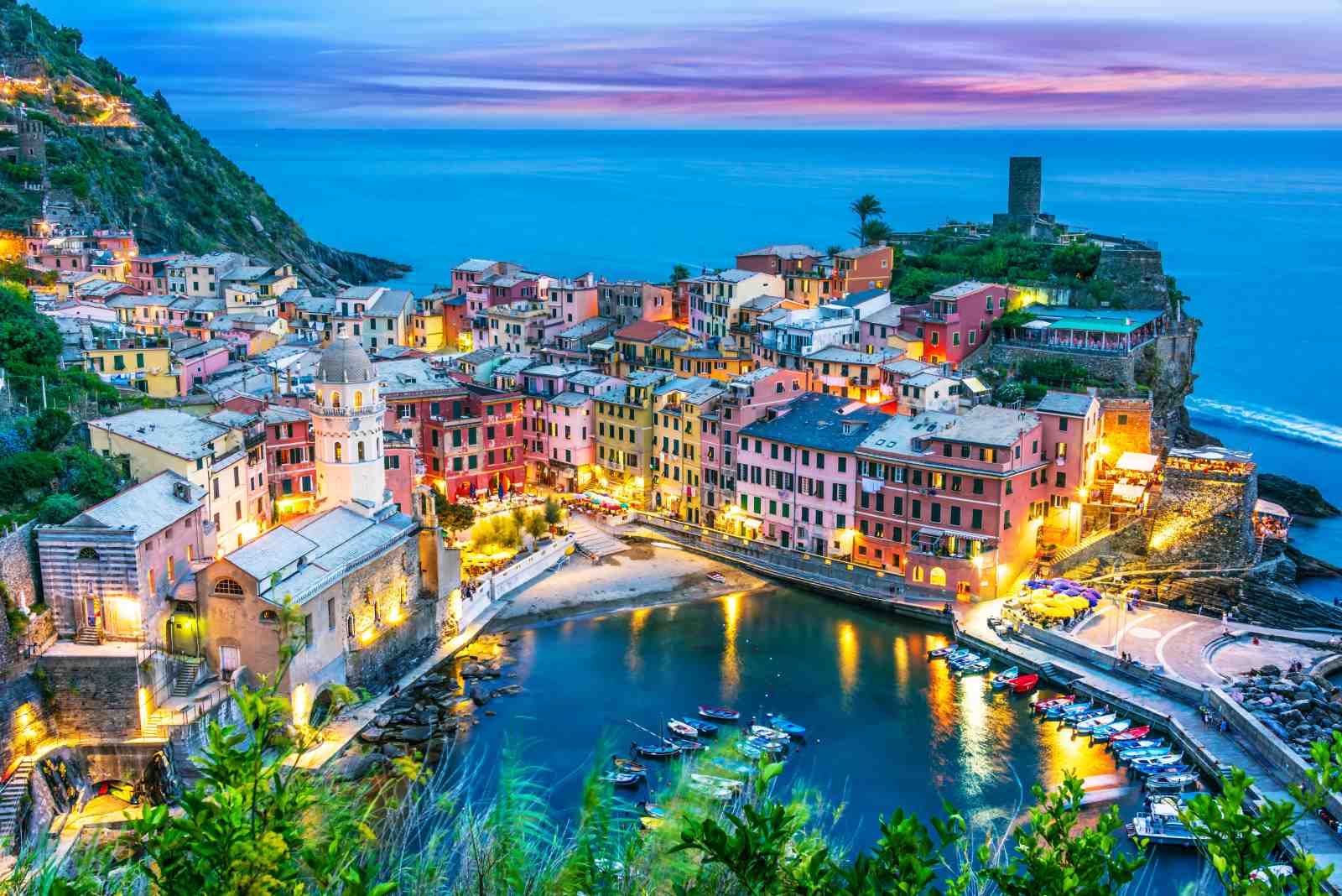 Colorful Italian Village Seaside Wall Art