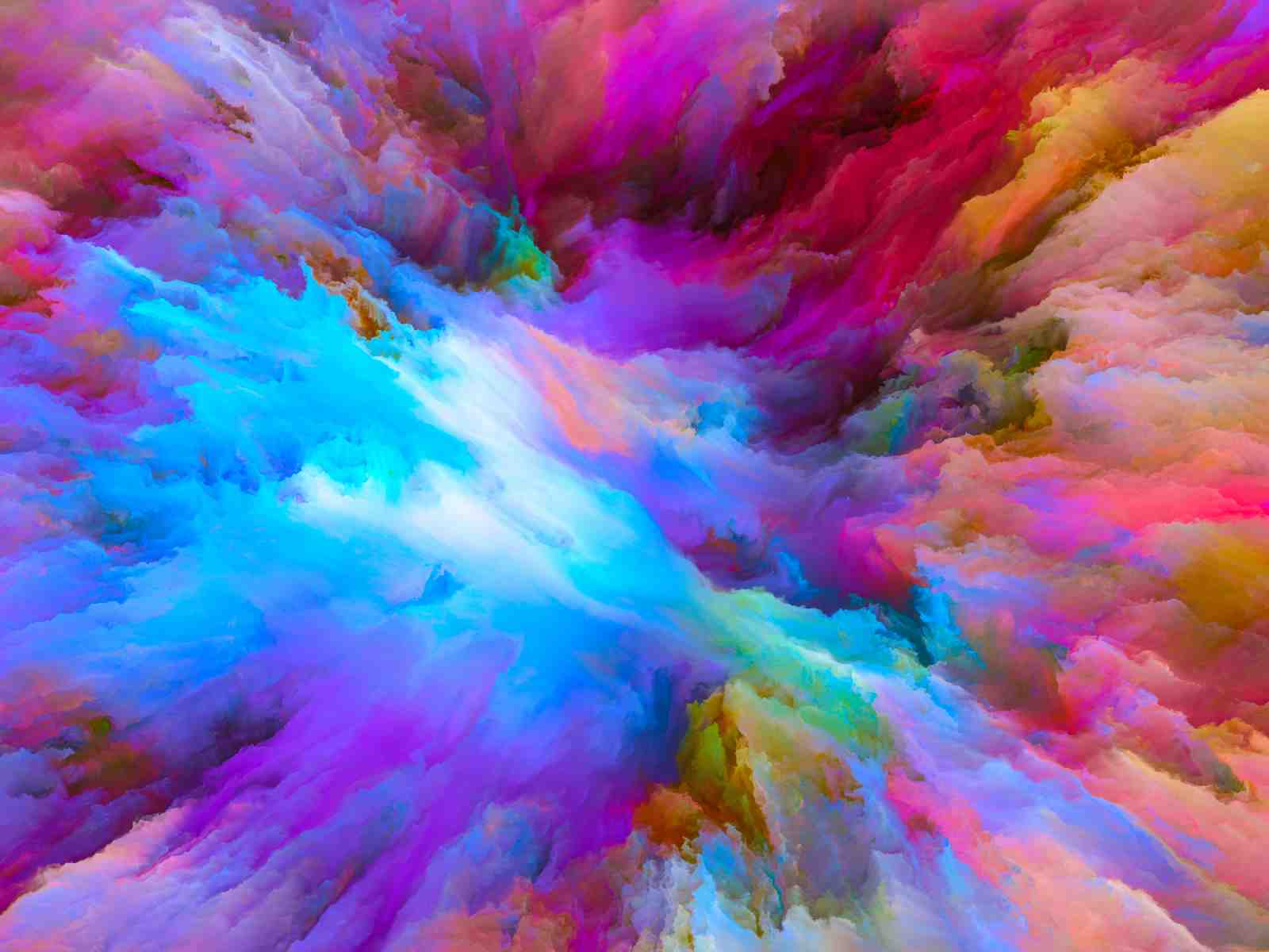 Vibrant Abstract Explosion Wall Art