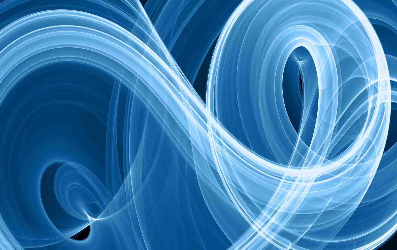 Abstract Blue Swirls Wall Art