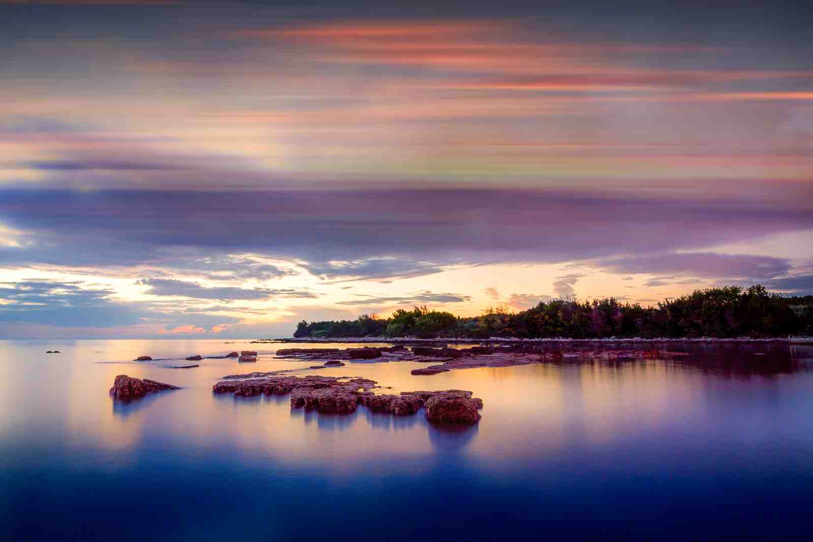 Serene Coastal Sunset Wall Art