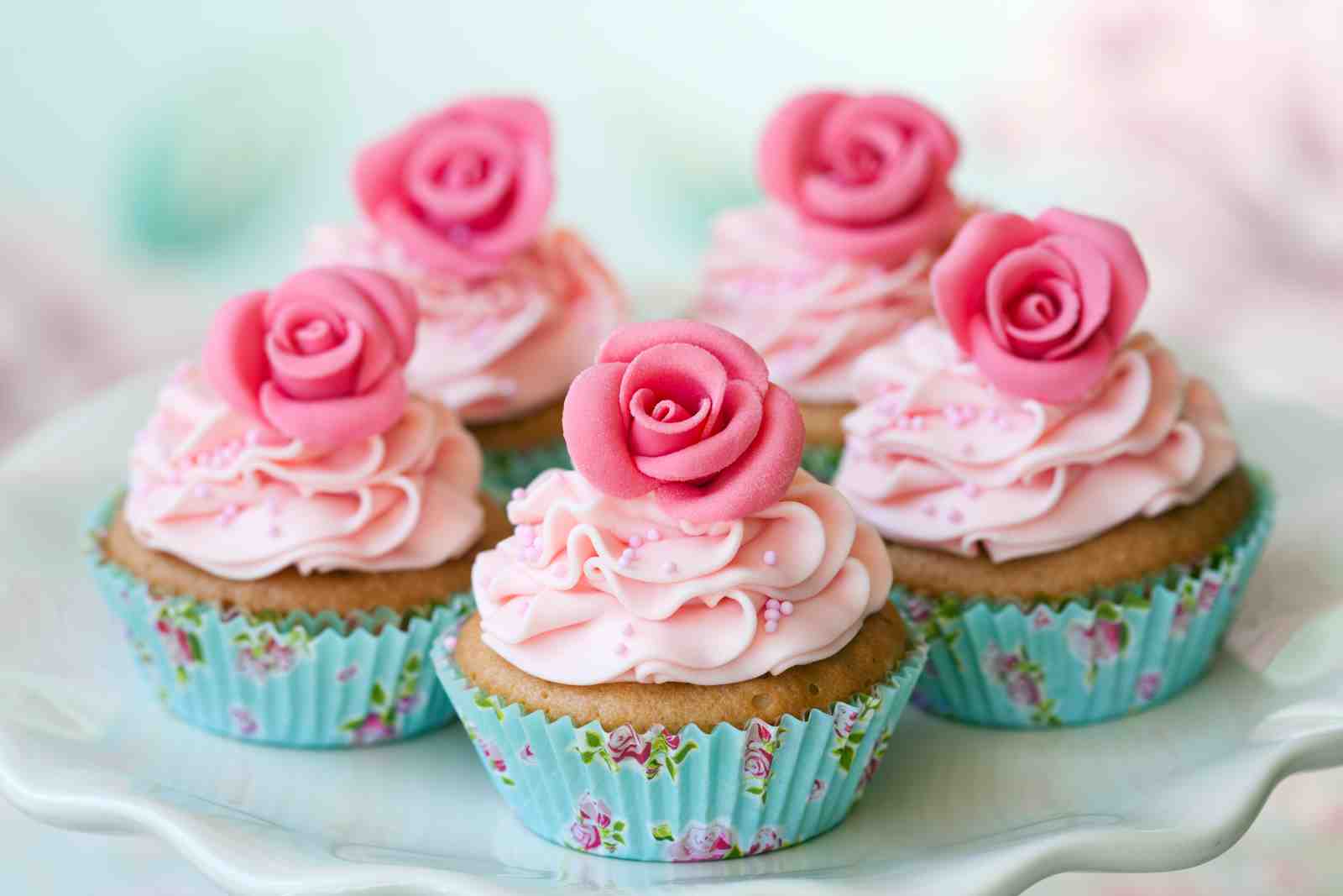 Sweet Rose Cupcakes Delight Wall Art