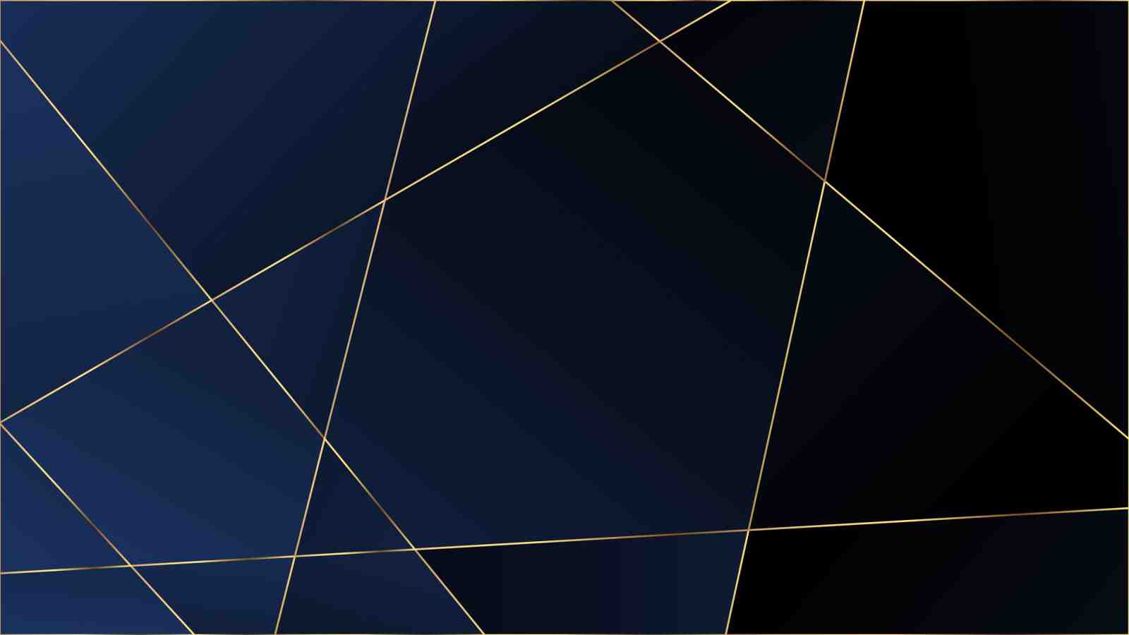 Abstract Gold Geometric Navy Wall Art