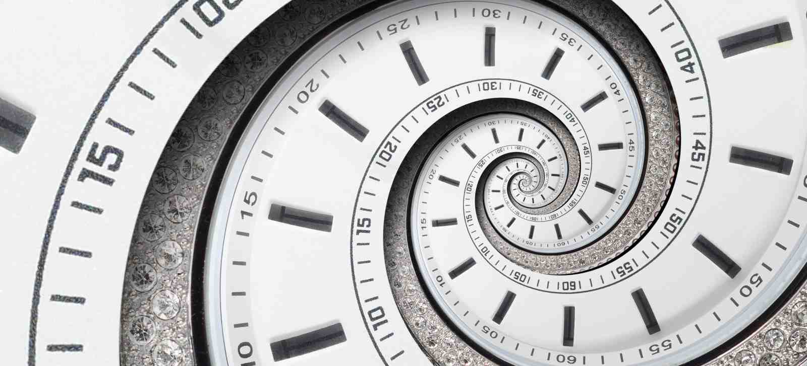 Infinite Time Spiral Watch Wall Art